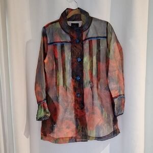 Ubu Multicolor Sheer Women's Jacket Size S